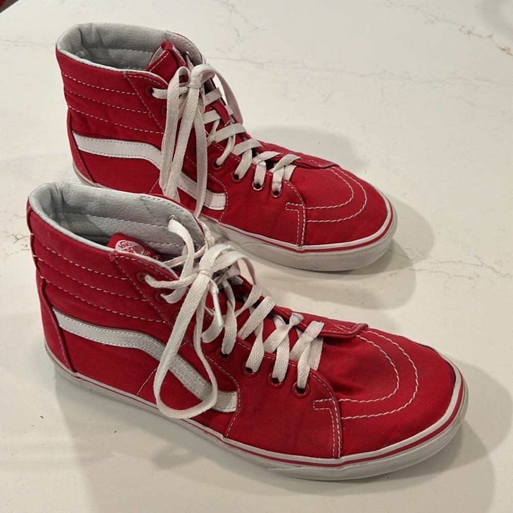 COPY - Vans red unisex high top sneaker